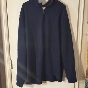 Wrangler Men's Dark Blue Zip-Up Sweater
